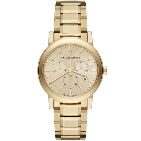 Burberry The City Stainless Steel Chronograph Ladies Watch 